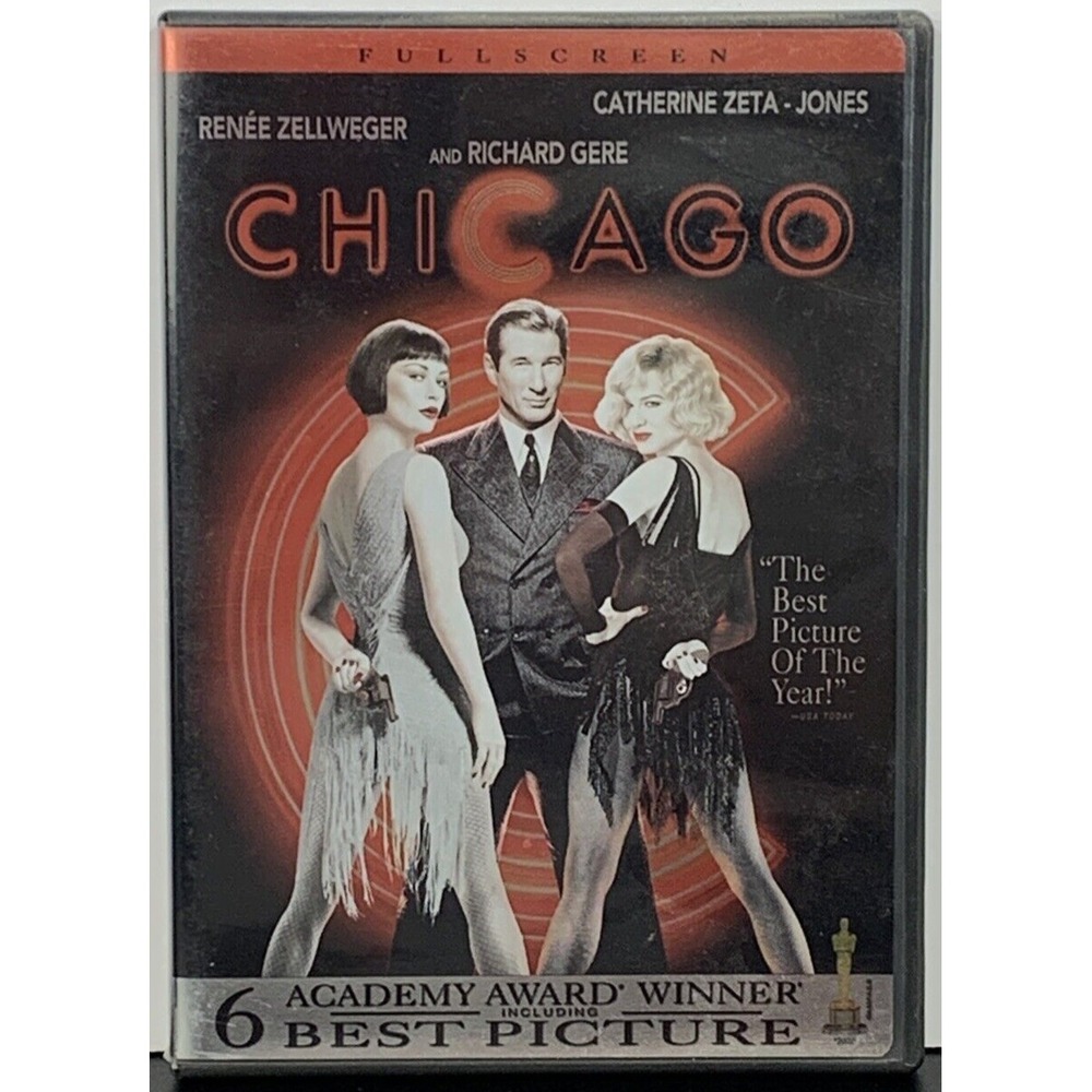 Chicago [2003‎ DVD Full Screen Edition] Renee Zellweger Richard Gere Movie